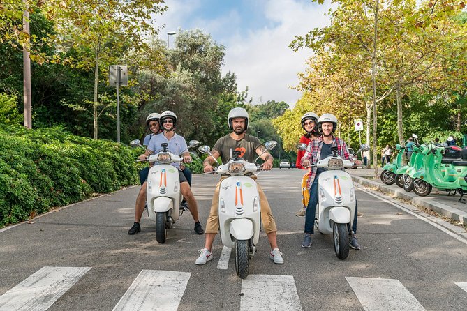 Barcelona Secrets & Tibidabo Views by Vespa Scooter - Highlights of the Tour