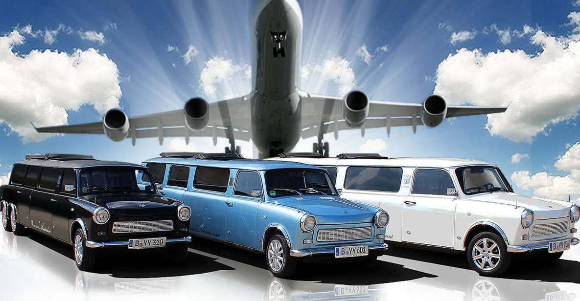 Berlin: Trabi Limousine Airport Transfer With City Tour - Inclusion Details