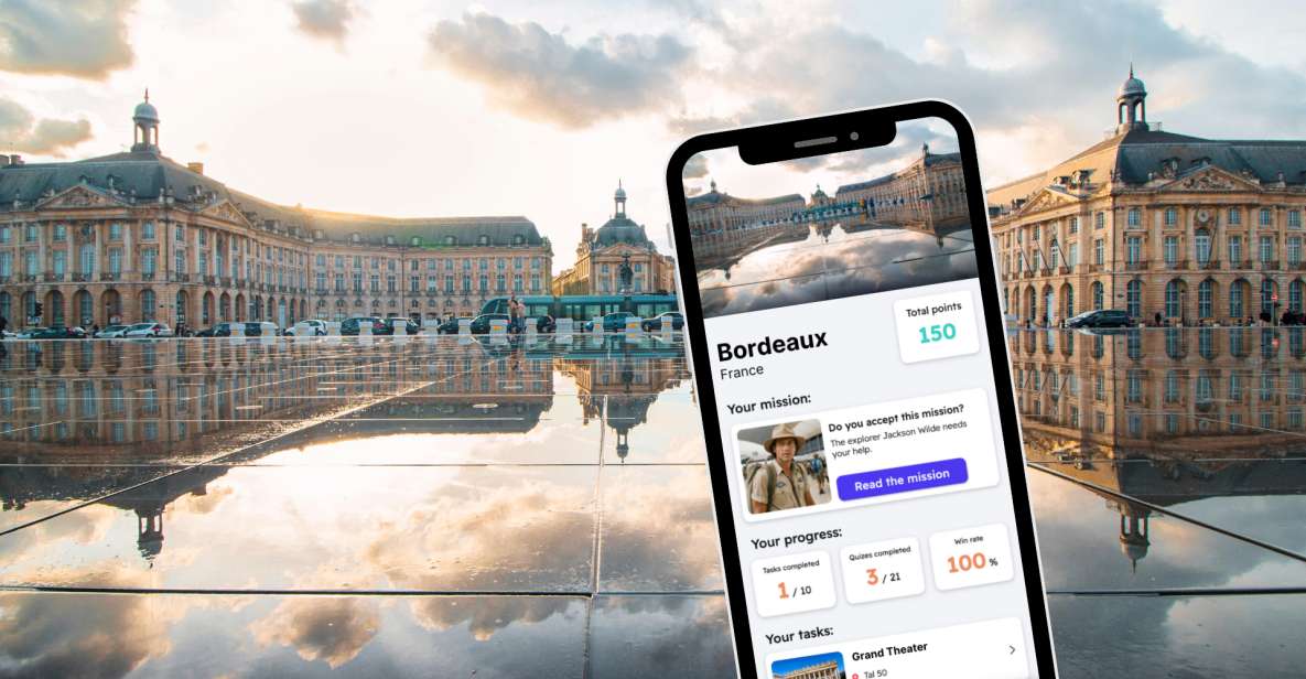 Bordeaux: City Exploration Game and Tour on Your Phone - Itinerary