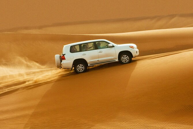 Dubai Desert Safari With BBQ Dinner, Dune Bashing & Live Show - Pickup and Meeting Details