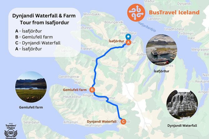 Dynjandi Waterfall & Iceland Farm Visit Tour - Meeting & Pickup