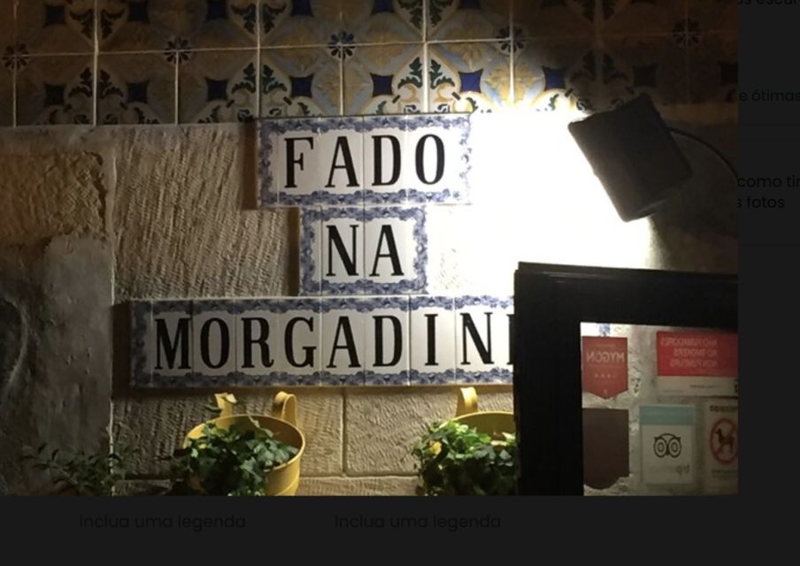 Fado Dinner in Lisbon - Private Tour - Itinerary