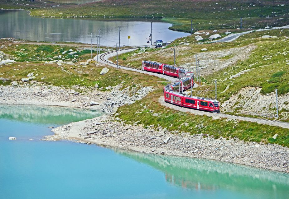 From Lake Como: Bernina Red Train Tour to St. Moritz - Boarding the Bernina Red Train