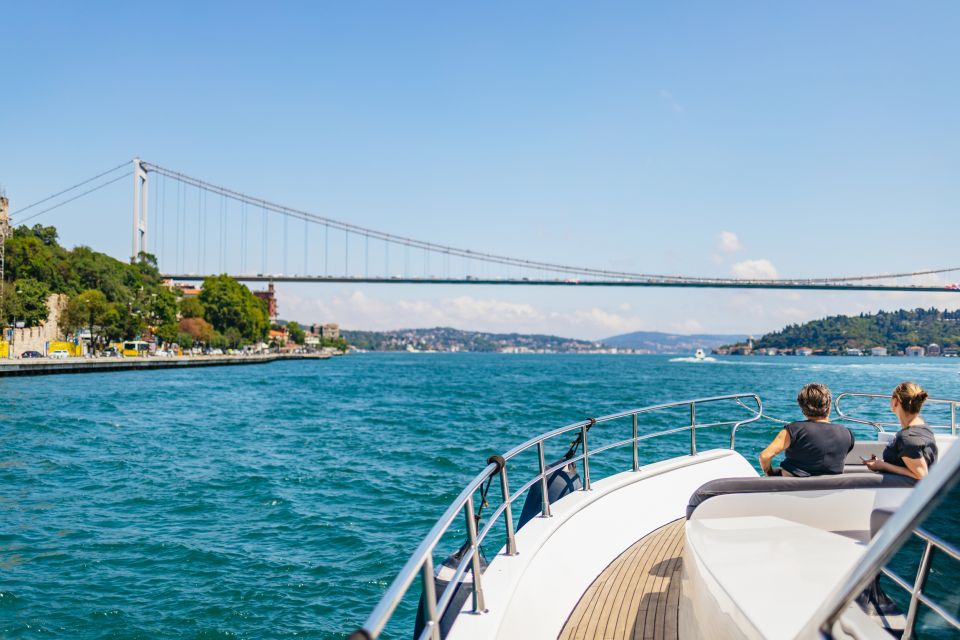 Istanbul: Bosphorus Yacht Cruise With Stopover on Asian Side - Cross the Bosphorus Bridge