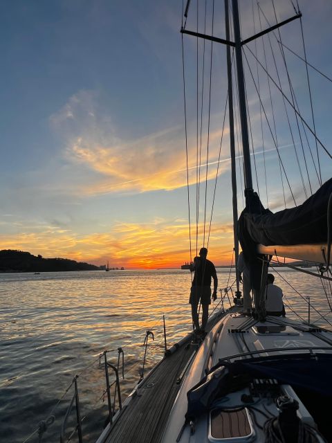 Magic Sunset in Lisbon - Sailing Along the Tagus River