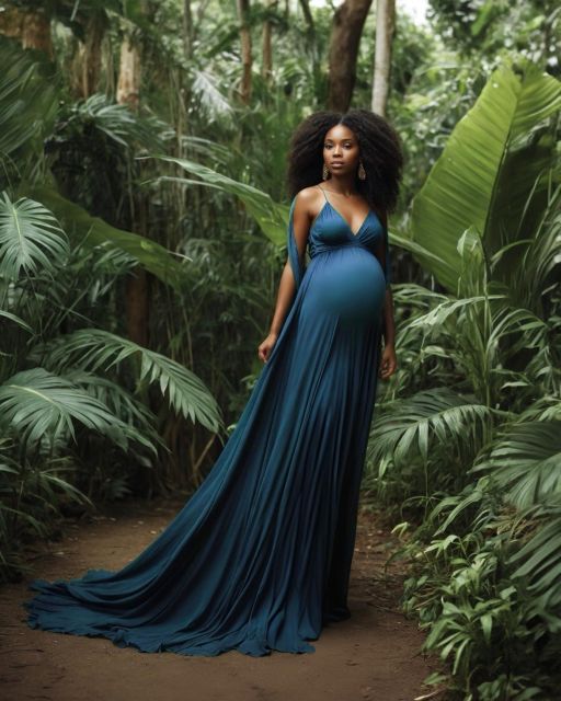 Miami Beach: Maternity Photoshoot - Flowing Fabrics and Elegant Dresses