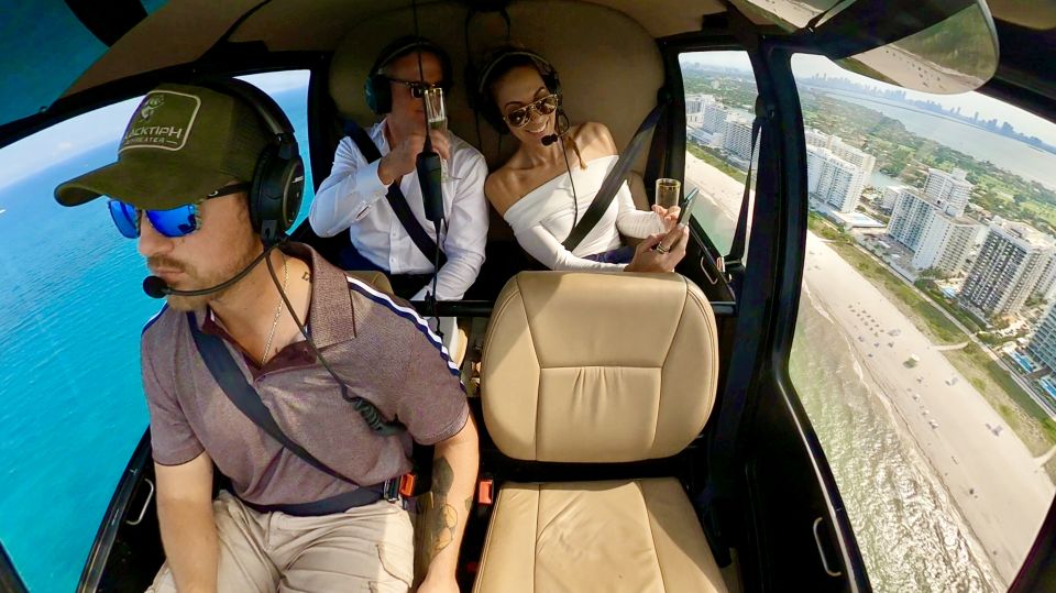 Miami: Private Romantic Helicopter Tour With Champagne - Captivating Views