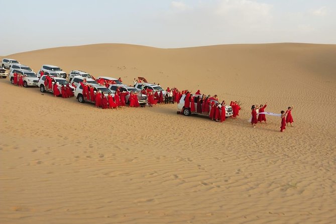 Morning Desert Safari With Sand Boarding and Dune Bashing - Refreshing Beverages and Camel Rides