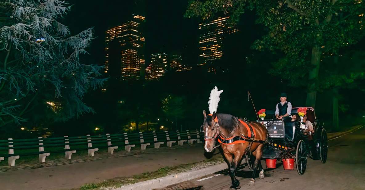 NYC MOONLIGHT HORSE CARRIAGE RIDE Through Central Park - Highlights of the Ride