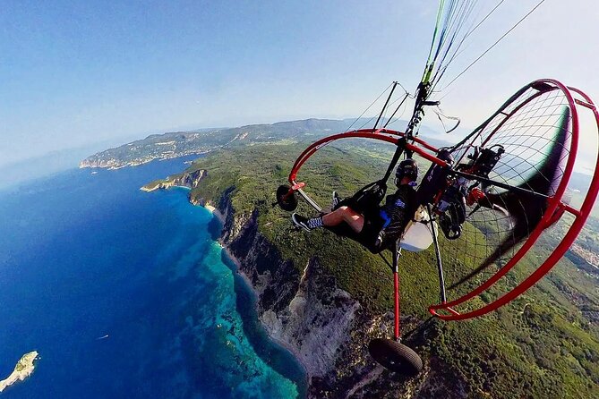 Paramotor Trike Flight at Corfu - Flights Over Kontogialos and Glyfada Beaches