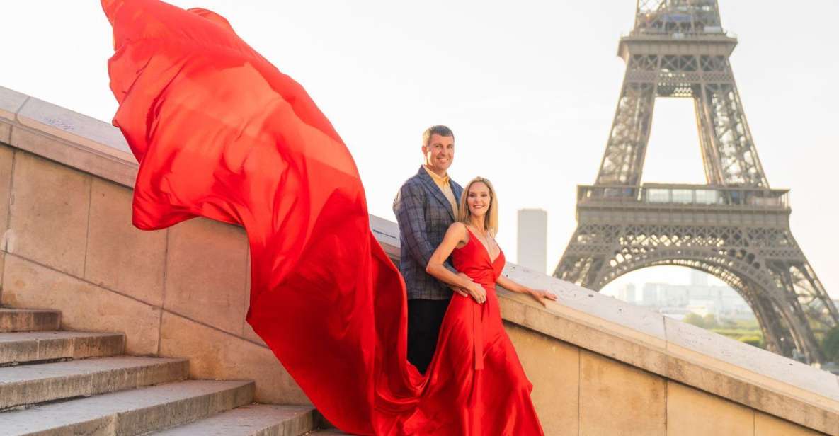 Paris : Private Flying Dress Photoshoot by the Eiffel Tower - Highlights of the Photoshoot