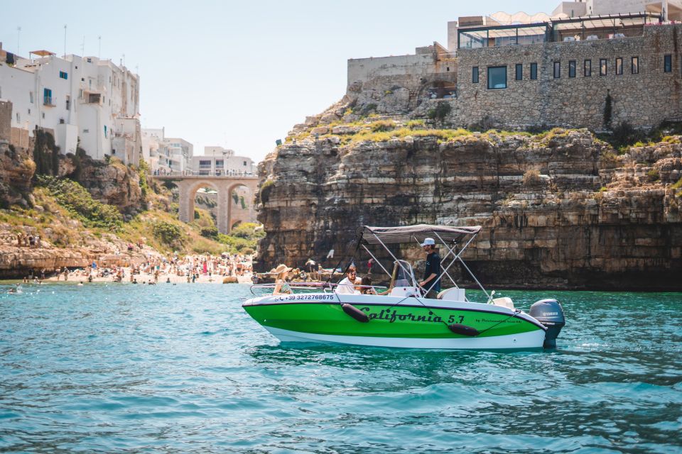 Polignano a Mare: Private Speedboat Cave Trip With Aperitif - Duration and Timing