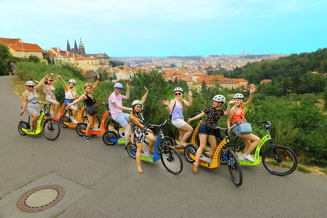 Prague: Electric Scooter & E-Bike Live Guided Tour - Meeting and Pickup