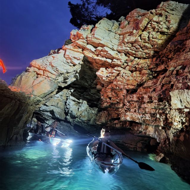 Pula: Istria Sea Canyon Illuminated Kayak Tour by Night - Activity Highlights