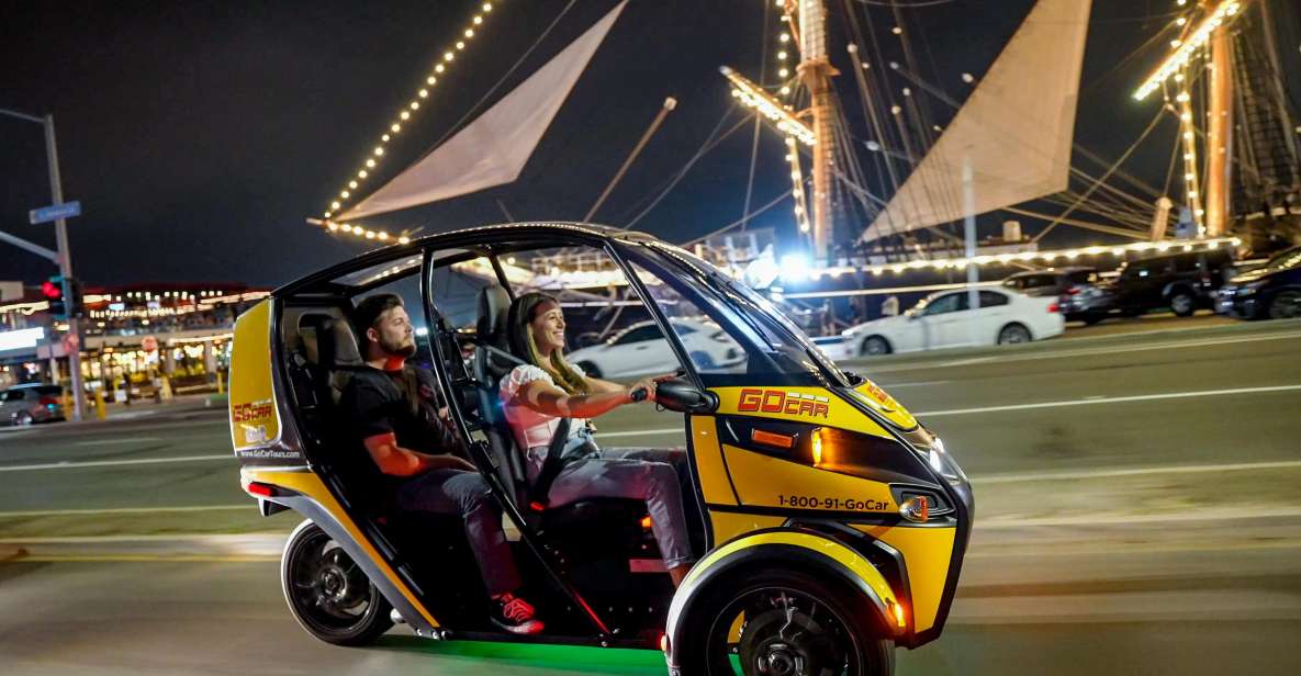 San Diego: Coronado Island Electric GoCar Night Tour - Itinerary Highlights