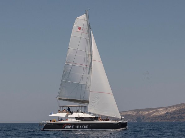 Santorini Luxury Catamaran Day Cruise With Bbq,Drinks,Transfer - Included Amenities and Activities