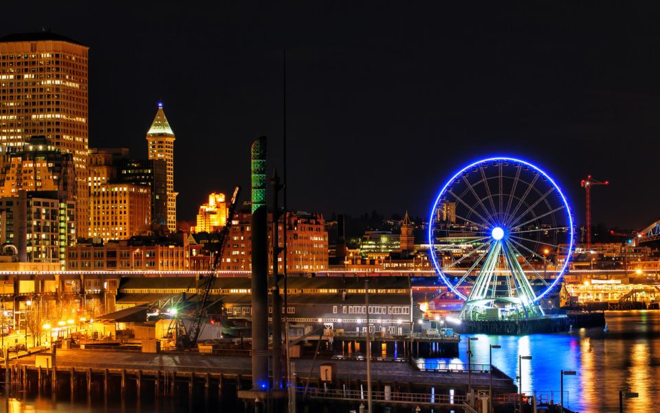 Seattle: Scenic Night Tour With Space Needle & Skywheel - Pricing and Booking