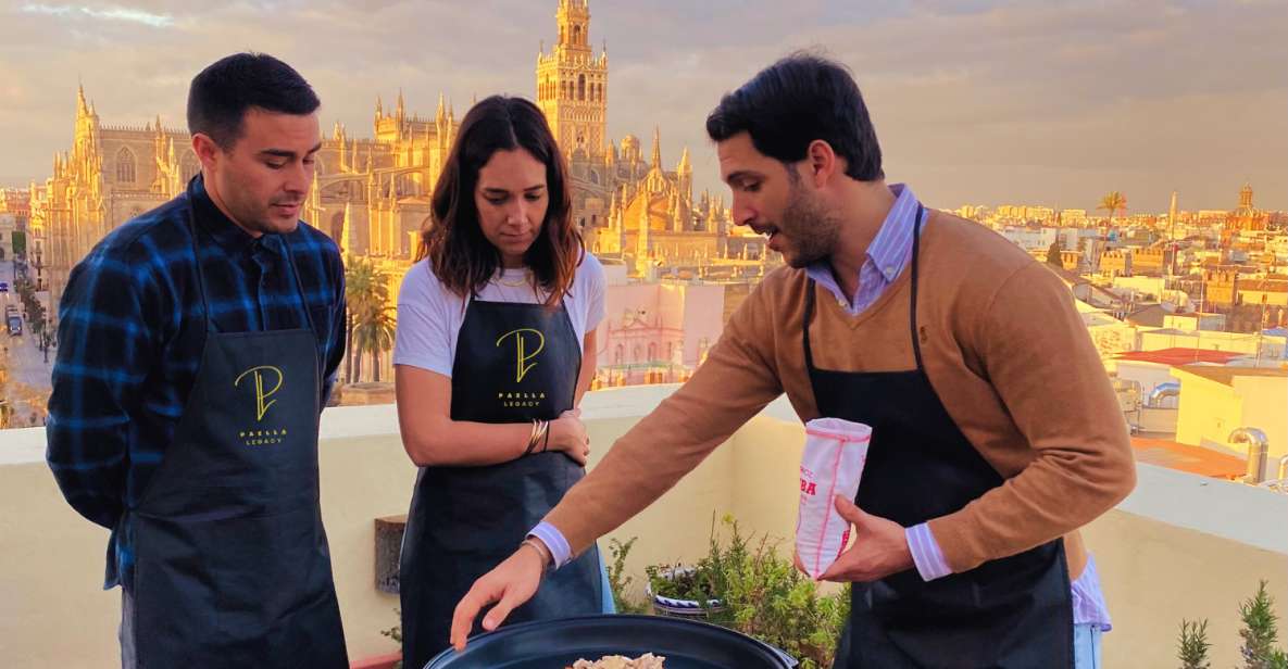 Seville: Private Paella Cooking Class With Cathedral Views - Meeting Point and Venue