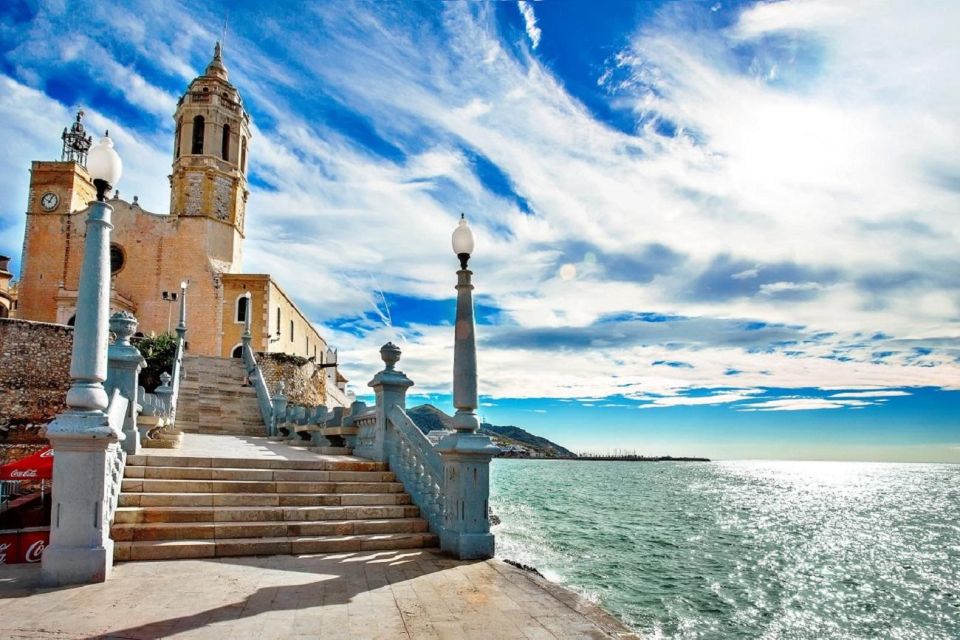 Sitges: Sailboat Trip + Walking Tour and Wine Cellar Tour - Guided Walking Tour of Sitges