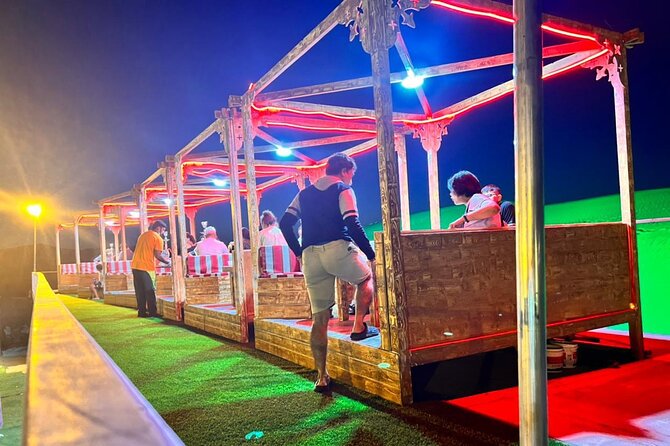 VIP Dubai Evening Desert Safari With Live Shows Hotel Pick and Drop - Dining Options