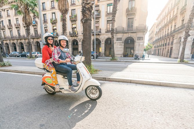 Barcelona Secrets & Tibidabo Views by Vespa Scooter - Meeting Point Location