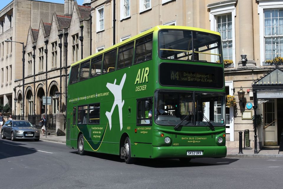 Bath: Bus Transfer To/From Bristol Airport - Pricing