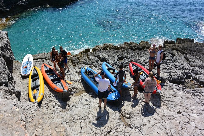 Blue Cave Kayak & Snorkel Adventure From Kotor / Tivat - Paddling Along Uvala Veslo Bay