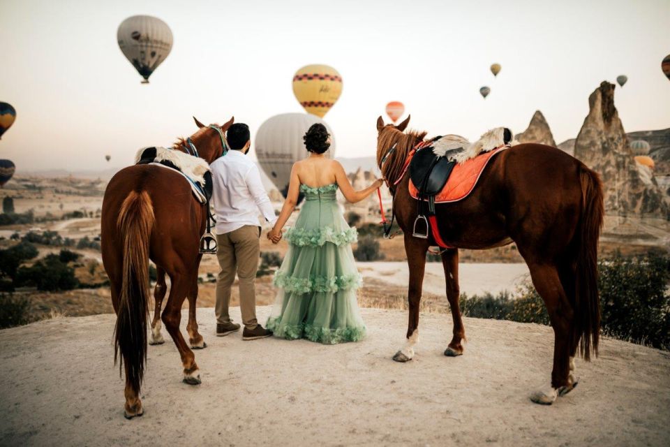 Cappadocia: Horse Riding With Balloons Above at Sunrise - Included in the Experience