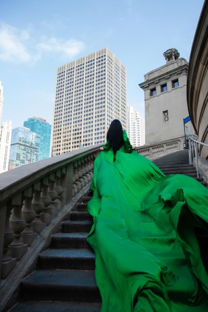 Chicago: Luxury Private Flying Dress Photoshoot 2 Locations - Photo Session Details