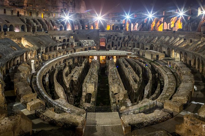 Colosseum by Evening Guided Tour With Arena Floor Access - Meeting and Pickup