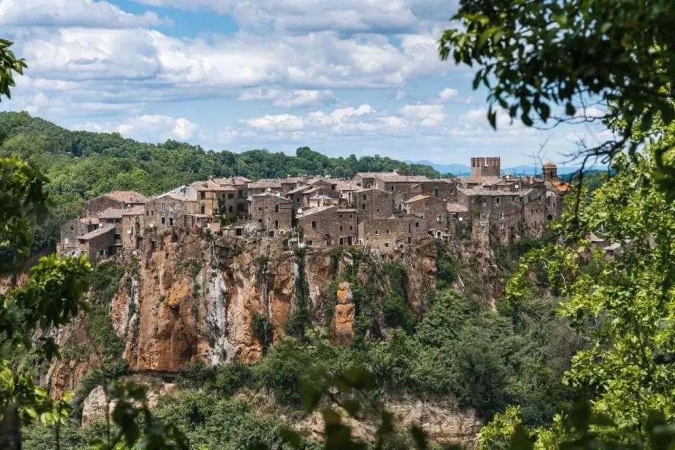 Day Trip to Calcata and Montegelato Waterwalls From Rome - English-speaking Chauffeur Guidance