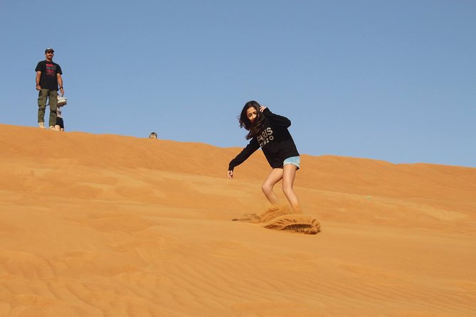 Desert Safari - Morning at Red Dunes, Sandboarding, Desert Photos - Meeting and Pickup Details