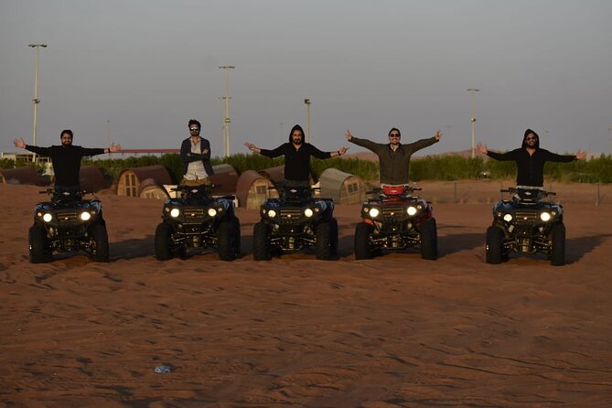 Dubai Desert Safari With Atv(Optional)& Sandboarding Experience With BBQ Dinner - Camel Riding and Sandboarding