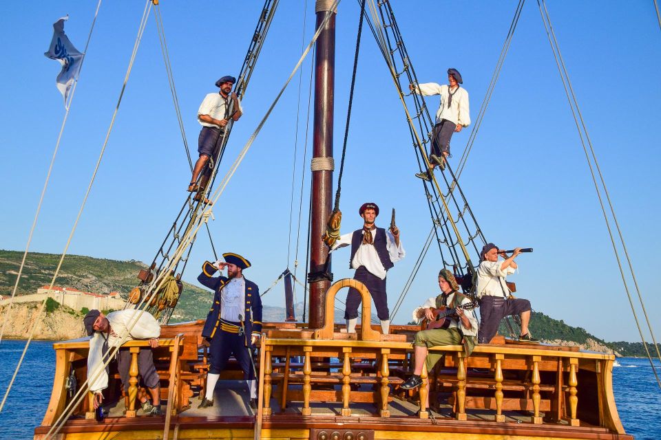 Dubrovnik: Galleon Cruise With a Live Show & Drink at Sunset - Detailed Description