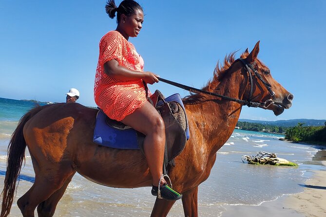 Dunns River Falls Climb, Zipline and Horseback Riding Private Tour - Horseback Riding on the Beach