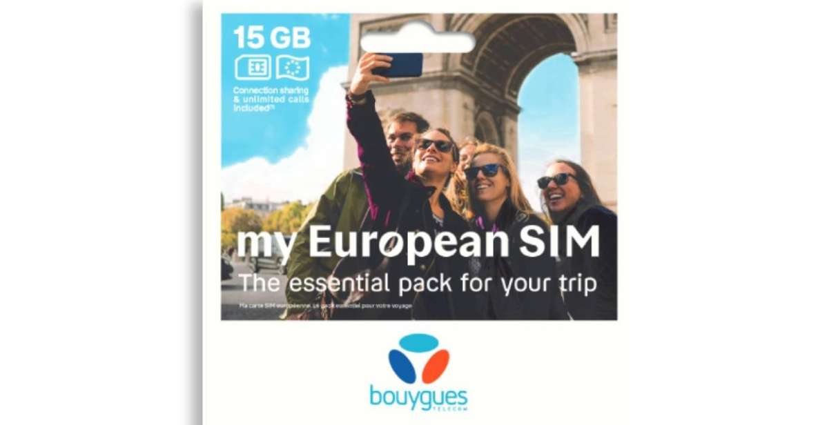 Europe: Bouygues Telecom Travel Basic Esim 15GB & 15 Days - Validity Period