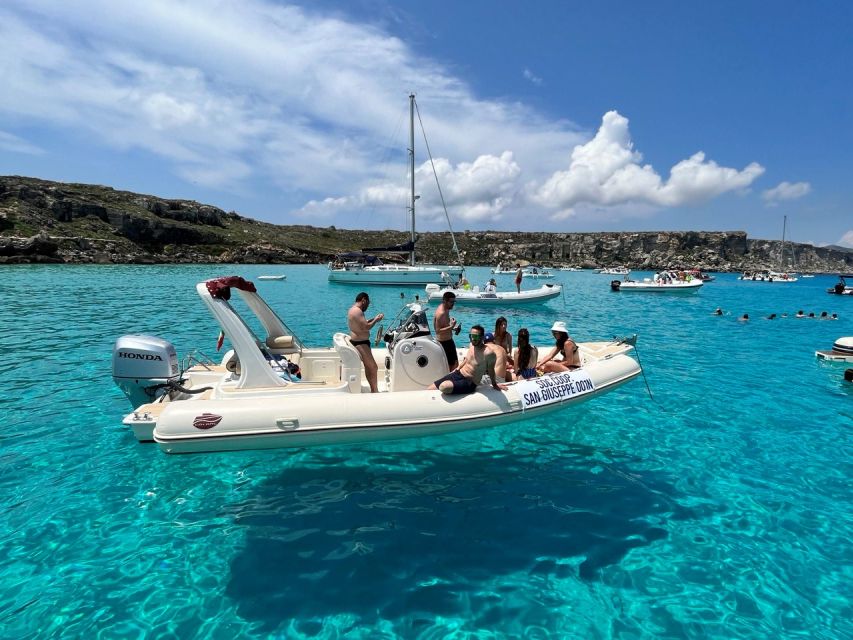 Favignana, Exclusive Trip by Dinghy - Visit Cala Rossa, Favignana Island