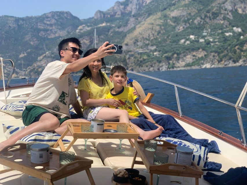 From Amalfi, Maiori or Salerno: Private Boat Tour of the Amalfi Coast - Inclusions