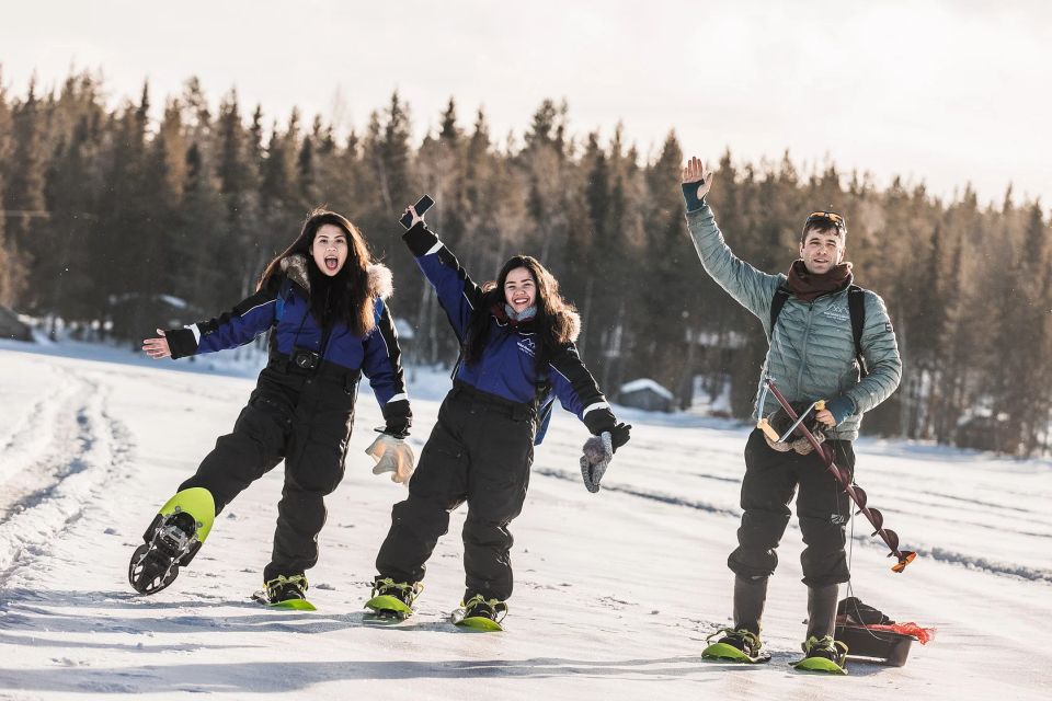 From Rovaniemi: Snowshoeing and Ice Fishing Tour - Ice Fishing on Frozen Lake