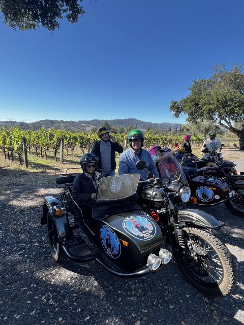 From Sonoma: Napa Valley Classic Sidecar Tour to 3 Wineries - Winery Visits