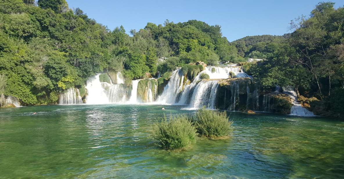 From Split & Trogir: Krka Waterfalls and Primošten - National Park Entry Fees