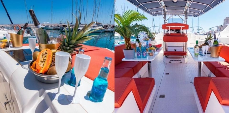 Fuengirola: Luxury Private Boat Rental With Skipper - Indulging in Beverages and Snacks