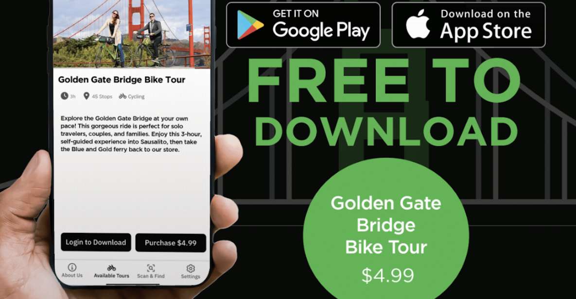 Golden Gate Bridge: Self-guided Tour App - Audio + Written - Key Features