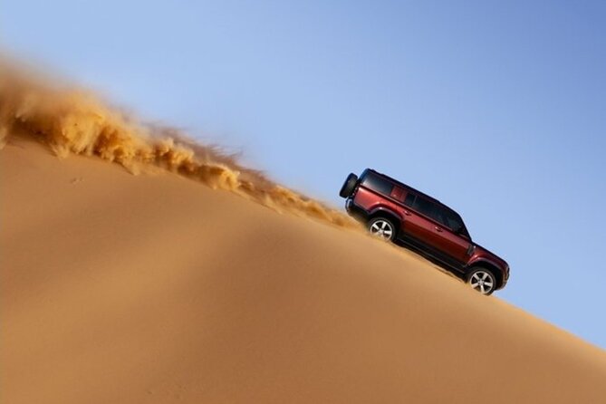 High Red Dunes Thrilling Desert Safari Sand Boarding BBQ Dinner - Pickup and Dropoff