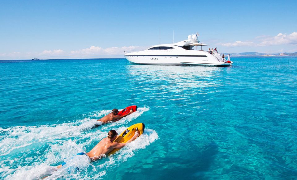 Ibiza: Beach and Cave Boat Tour With Luxury Water Toys - Coastal Boat Expedition