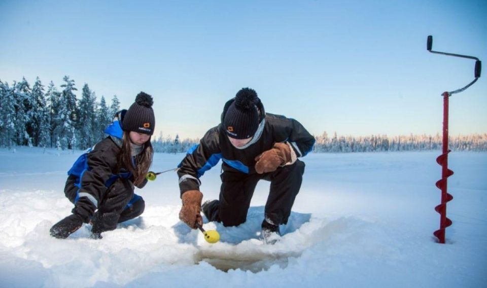 Ice Fishing Adventure in Levi With Salmon Soup - Included in the Package