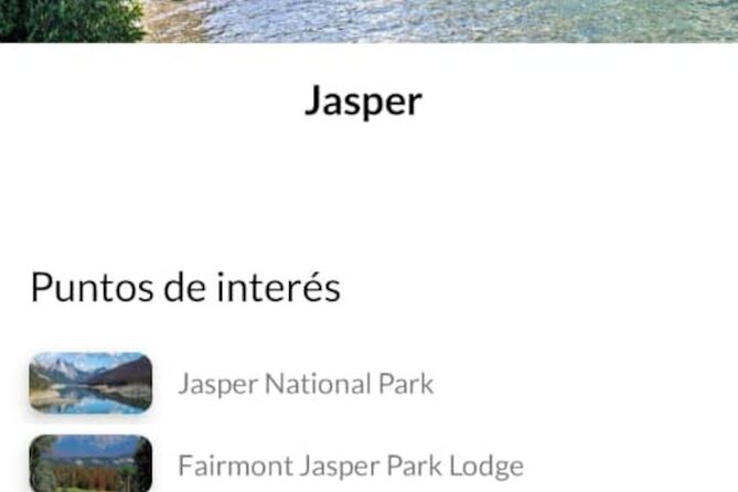 Jasper Self-Guided Routes APP With Audio Guide - Tour Accessibility and Restrictions