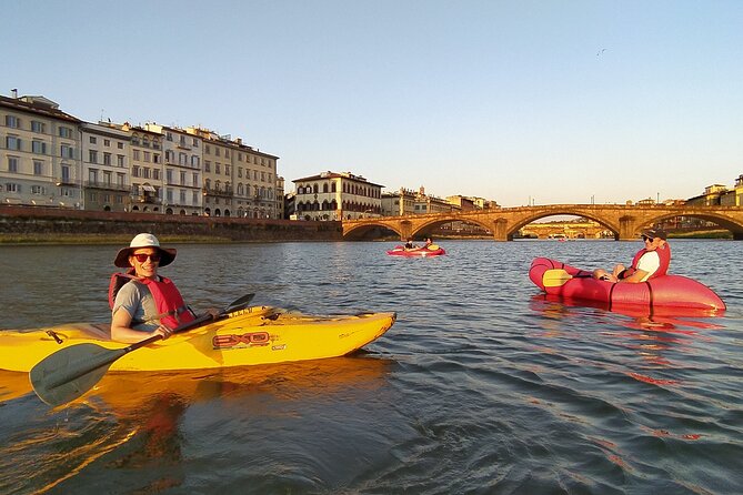 Kayak on the Arno River in Florence Under the Arches of the Old Bridge - Unobstructed City Views From the Water