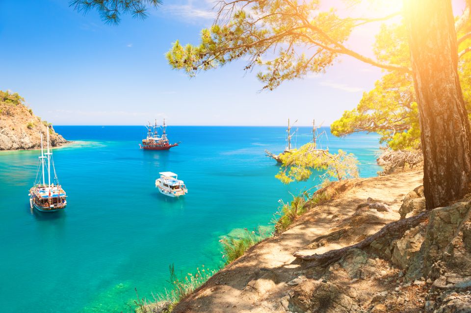 Kemer and Phaselis Area Luxury Private Boat Tour - Paradise Bay and Cleopatra Bay