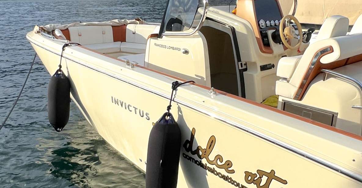 Lake Como: Glamour Private Tour 3 Hours Invictus Boat - Highlights